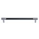 Black Silver Large Cylinder Glass Door Handles